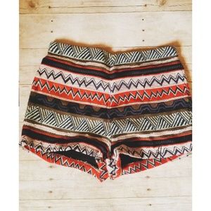 High Waisted Woven Shorts